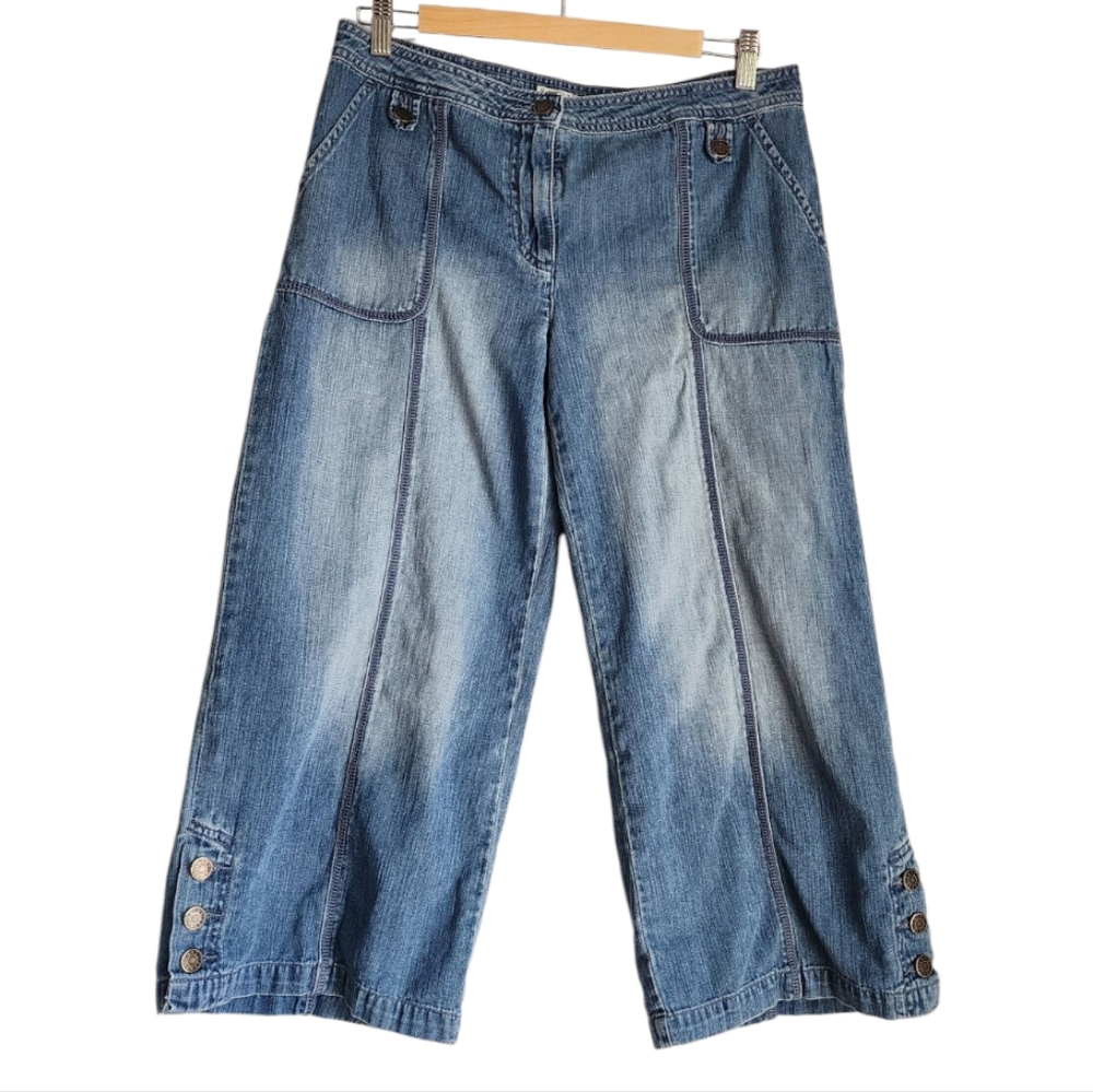 Vintage Crazy Horse‎ Denim Culottes